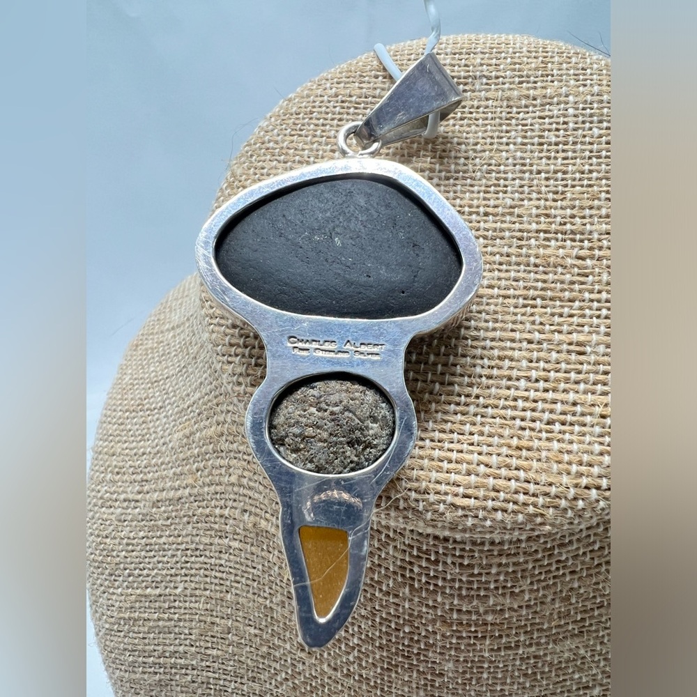Charles Albert Fine Sterling Slide Pendant - Picture 7 of 7